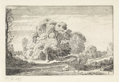 Reiter in einer Landschaft bei Sonnenaufgang von Jan van de Velde (II)