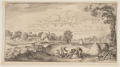 Juli, aus Die zwölf Monate des Jahres von Jan van de Velde II