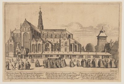Die Kirche St. Bavo in Haarlem von Jan van de Velde II