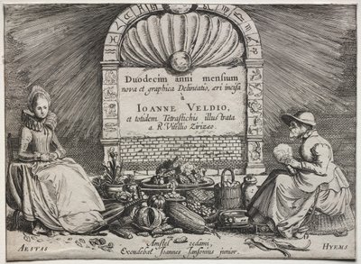 Die zwölf Monate: Titelseite von Jan van de Velde II