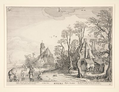 Winter, aus einer Serie der vier Jahreszeiten von Jan van de Velde II