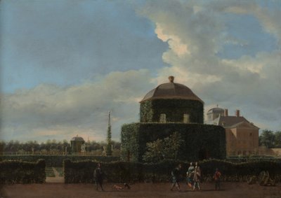 Das Huis ten Bosch in Den Haag und sein formaler Garten, Blick von Osten, ca. 1668-70 von Jan van der Heyden
