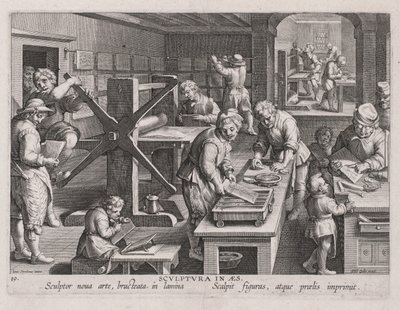 Sculptura in Aes, Die Werkstatt eines Graveurs von Jan van der Straet, called Johannes Stradanus