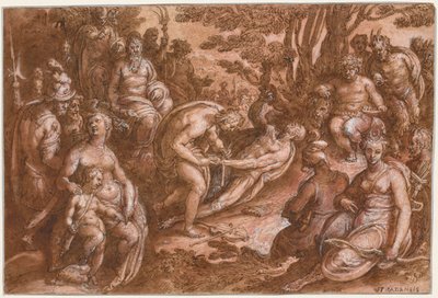 Die Häutung des Marsyas von Jan van der Straet, called Johannes Stradanus