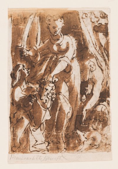 Recto: Judith mit dem Kopf von Holofernes; Verso: Pietà von Jan van der Straet, called Stradanus