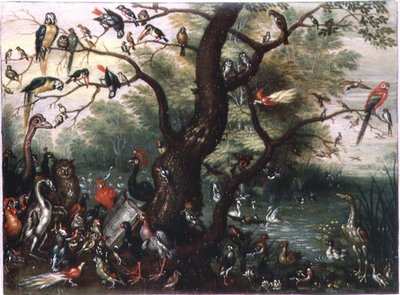 Konzert der Vögel von Jan van the Elder Kessel
