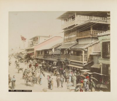 Eine Straße in Osaka, Japan von Japanese Photographer
