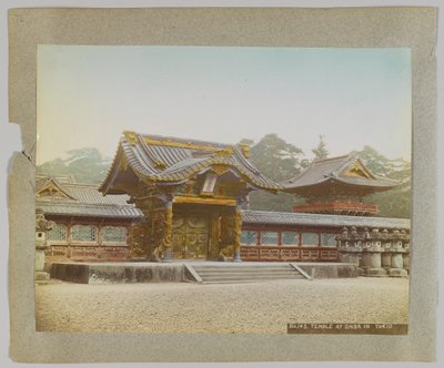 Tempel im Shiba-Park, Tokio, Japan von Japanese Photographer