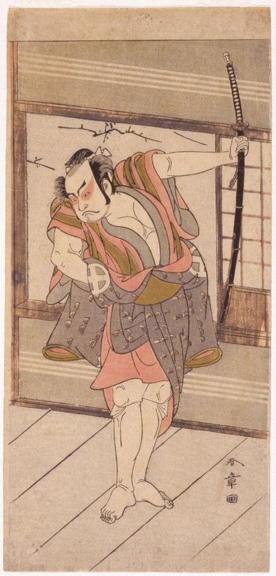 Schauspieler mit Schwert von Japanese School