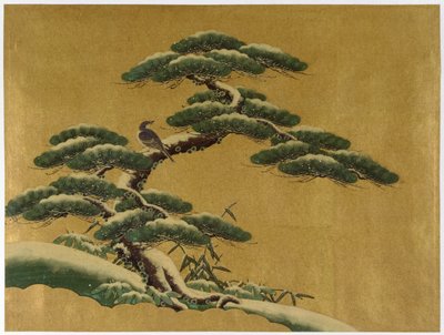 Vogel in einem Baum von Japanese School