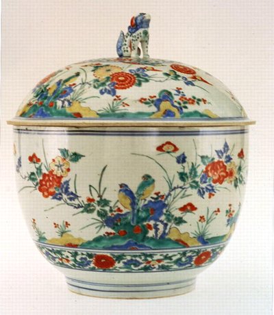 Schale mit Deckel, Edo-Periode von Japanese School