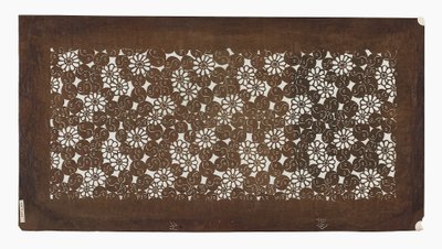Papierstencil (Katagami), spätes 19. Jahrhundert von Japanese School