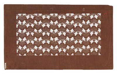Papier Schablone (katagami), spätes 19. Jahrhundert von Japanese School