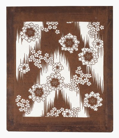 Papier-Schablone (katagami), spätes 19. Jahrhundert von Japanese School