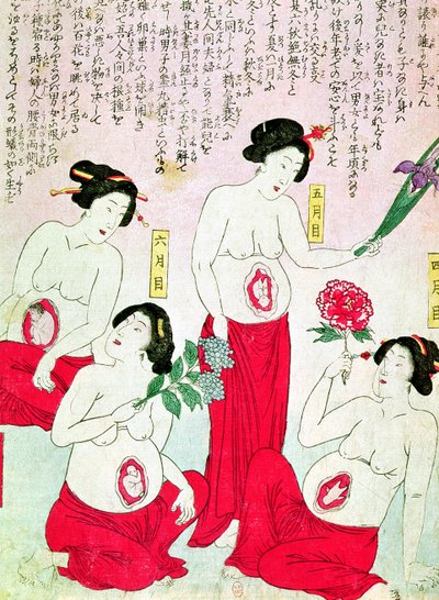 Schwangere Frauen, 1881 von Japanese School
