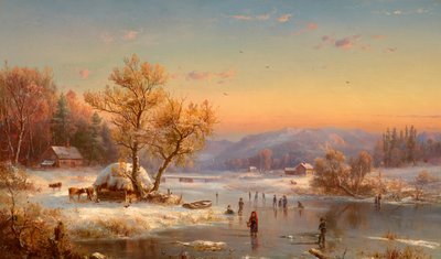 Winterabend auf dem Land von Jasper Francis Cropsey