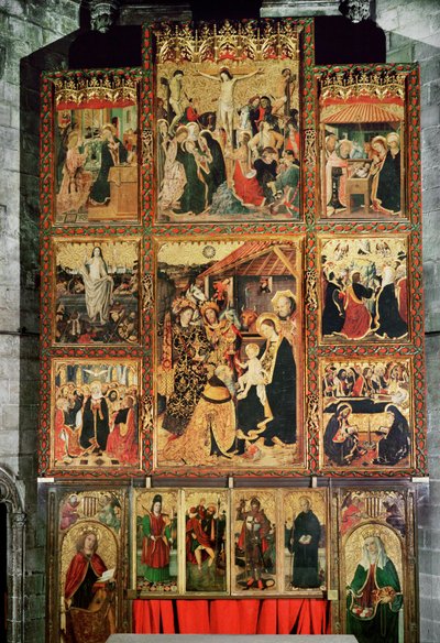 Altar der Königlichen Kapelle von Santa Agueda, Barcelona von Jaume Huguet