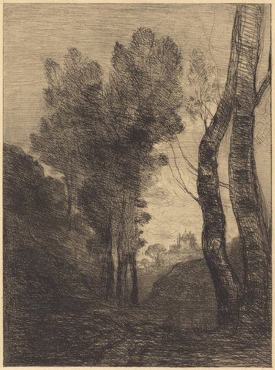 Umgebung von Rom von Jean-Baptiste-Camille Corot