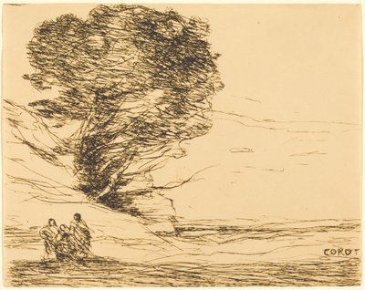 Erinnerung an Antibes von Jean-Baptiste-Camille Corot