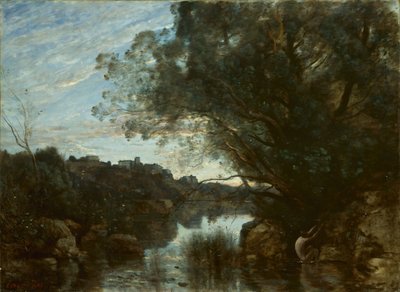 Erinnerung an die Umgebung des Sees Nemi von Jean-Baptiste-Camille Corot