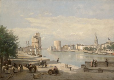 Der Hafen von La Rochelle von Jean-Baptiste-Camille Corot