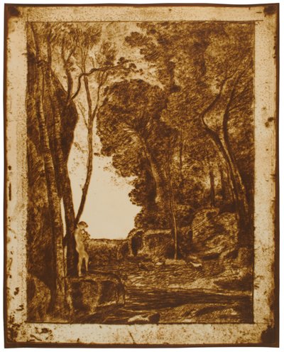 Der kleine Hirte, 1. Tafel von Jean-Baptiste-Camille Corot