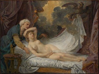 Aegina besucht von Jupiter von Jean-Baptiste Greuze