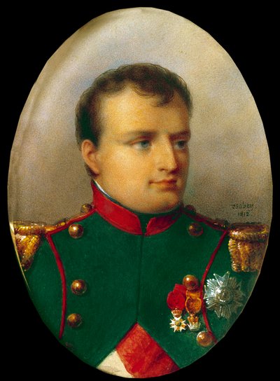 Medaillonporträt von Napoleon I. in der Uniform der Jäger von Jean Baptiste Isabey