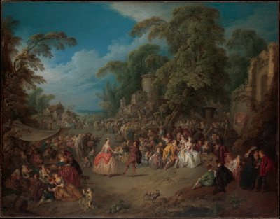 Der Jahrmarkt in Bezons von Jean-Baptiste Joseph Pater