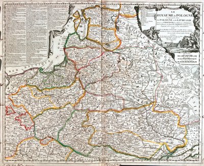 Polen (außer Woiwodschaften: Lebus, Westpommern, Niederschlesien), Litauen, Lettland, Estland, Weißrussland, Ukraine (Oblast: Tschernihiw, Kiew, Schytomyr, Riwne, Wolynien, Winnyzja, Chmelnyzkyj, Ternopil, Lwiw) von Jean Baptiste Nolin