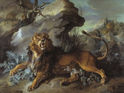 Der Löwe und die Fliege von Jean-Baptiste Oudry