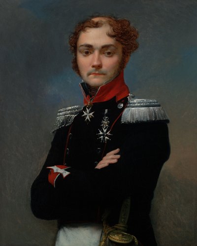 Porträt von Charles-Louis Regnault, ein Offizier aus den Napoleonischen Kriegen von Jean-Baptiste Regnault