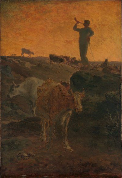 Die Kühe heimrufen von Jean-Francois Millet