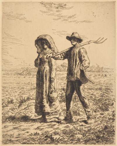 Aufbruch zur Arbeit von Jean-Francois Millet