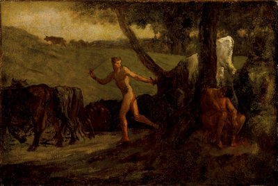 Studie zu „Merkur führt die Kühe des Argus zur Tränke“ von Jean-Francois Millet