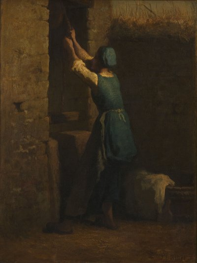 Frau am Brunnen von Jean-Francois Millet