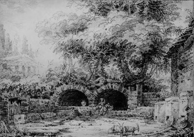 Landschaft mit Ruinen von Jean-Honore Fragonard