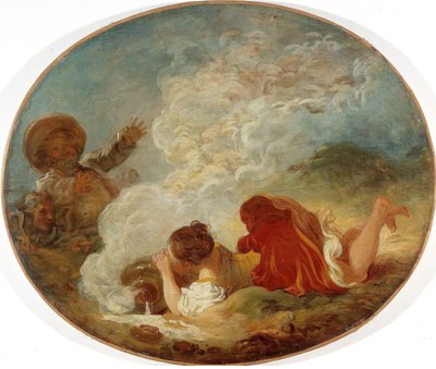 Perrette und der Milchtopf von Jean-Honore Fragonard