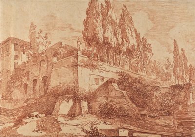 Ruinen eines Kaiserpalastes, Rom von Jean-Honore Fragonard