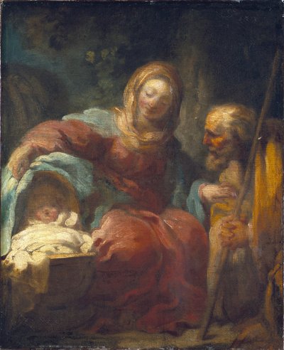 Die Ruhe auf der Flucht nach Ägypten von Jean-Honore Fragonard
