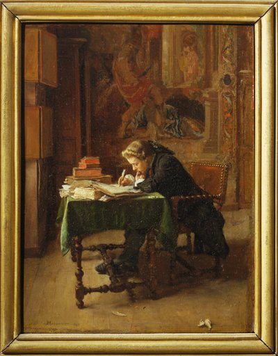 Junger Mann bei der Arbeit von Jean Louis Ernest Meissonier