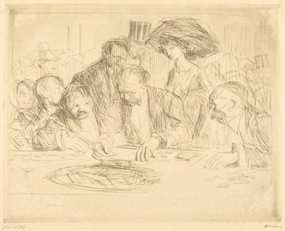 Am Spieltisch (2. Platte) von Jean-Louis Forain