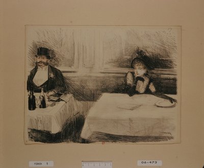 [Im Restaurant] von Jean-Louis Forain