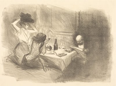 Das besondere Kabinett (5. Platte) (Der private Raum) (fünfte Platte) von Jean-Louis Forain