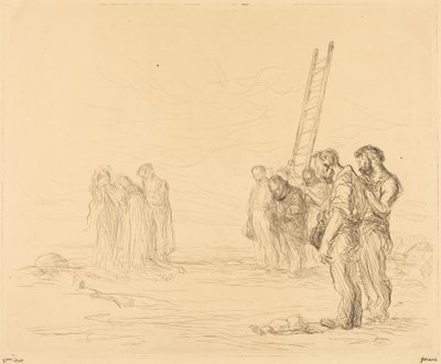Der Kalvarienberg (1. Platte) von Jean-Louis Forain
