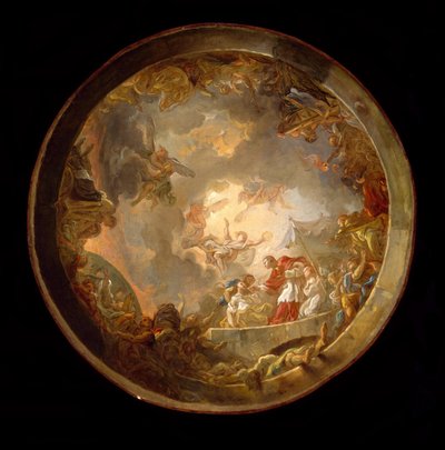 Der heilige Carlo Borromeo kümmert sich um die Pestopfer von Jean Simon Berthelemy