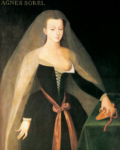 Porträt von Agnès Sorel von Jean (after) Fouquet