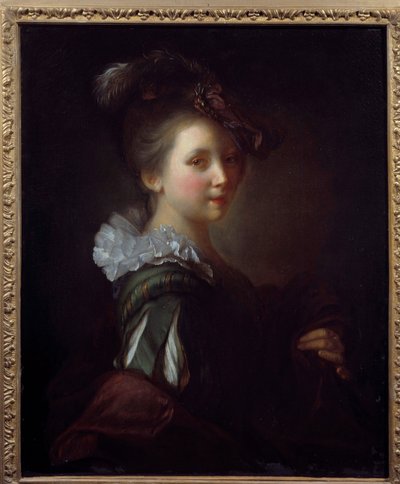 Porträt einer Frau. Gemälde von Jean Alexis Grimou (1680-1740) 18. Jahrhundert Toulouse, Musee des Augustins von Jean Alexis Grimou