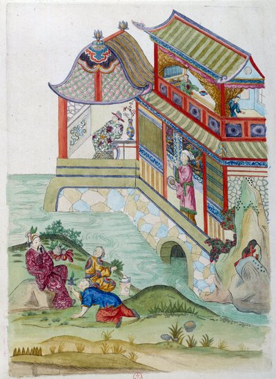 Haus am Fluss von Jean Antoine Fraisse