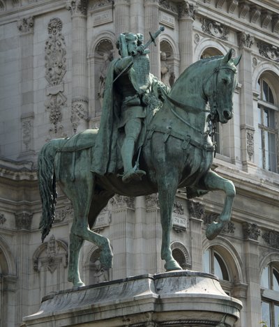 Reiterstatue des Prévôt der Kaufleute von Paris Etienne Marcel von Jean Antoine Marie Idrac